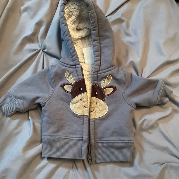🛍️Baby Moose Zip Sweater/ Hoody - Picture 2 of 6